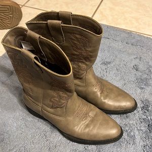 Girls Deer Stag Cowgirl Boots
